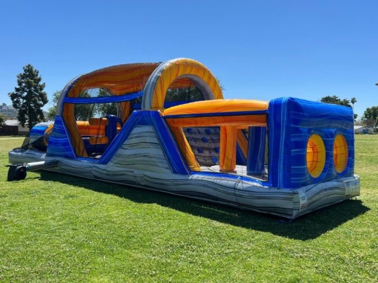 40' Backyard Obstacle Challenge Orange Crush